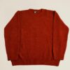 red knitted pullover