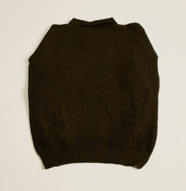 black knitted long-sleeve