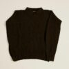 black knitted long-sleeve